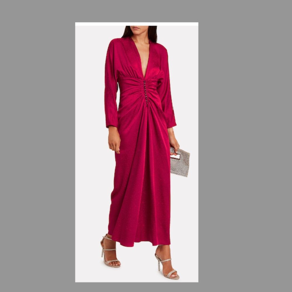 RACIL Hot Pink Long Sleeve Gown